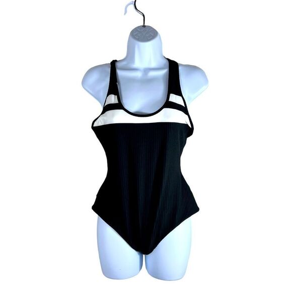 Hurley Block Party One Piece Racerback Bathing Suit - Picture 1 of 7